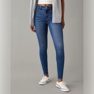 American Eagle Next Level Stretch Jeans Size 4S medium blue